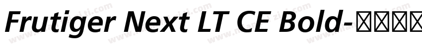 Frutiger Next LT CE Bold字体转换